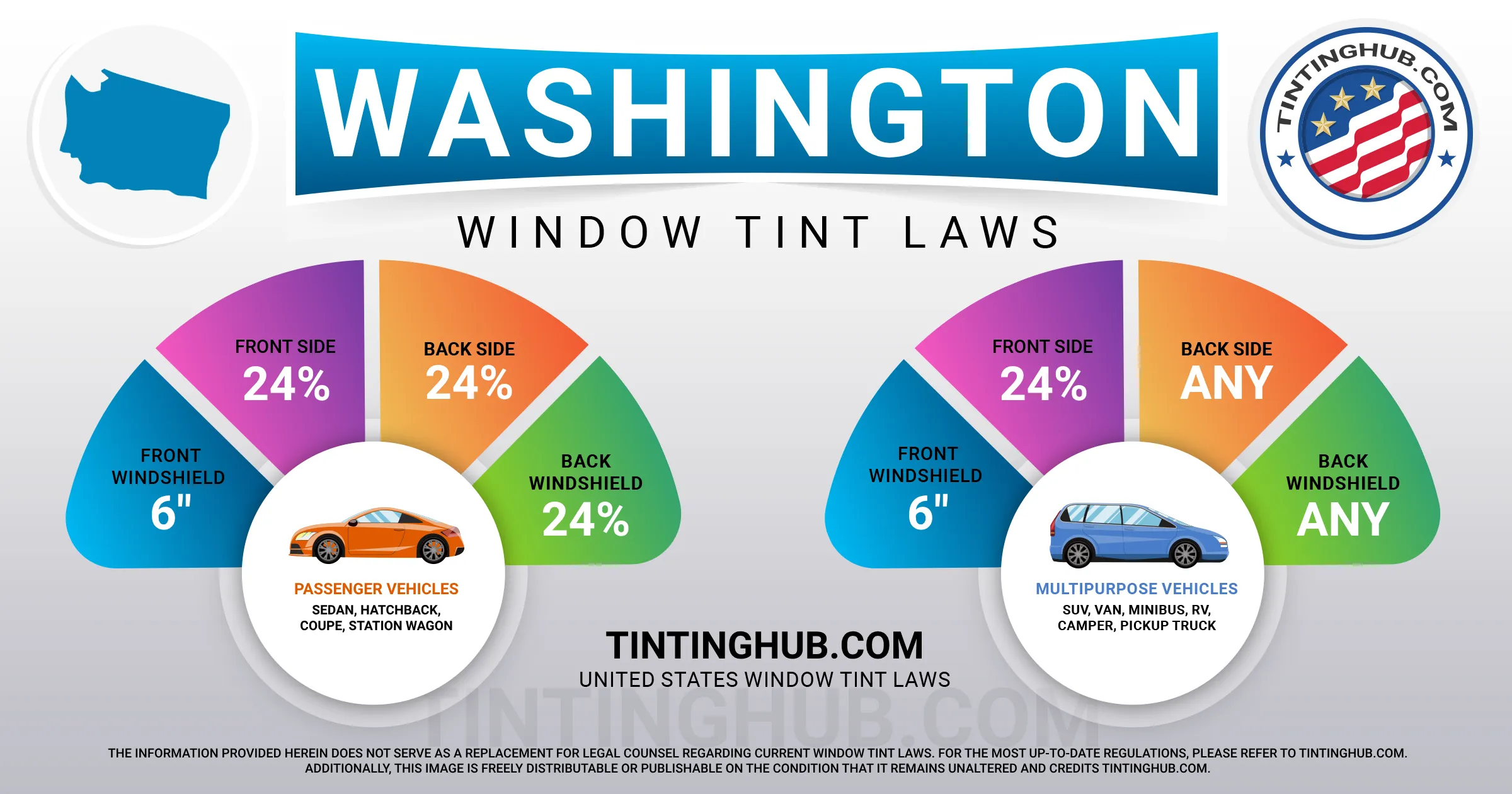 Washington Automobile Window Tint Laws