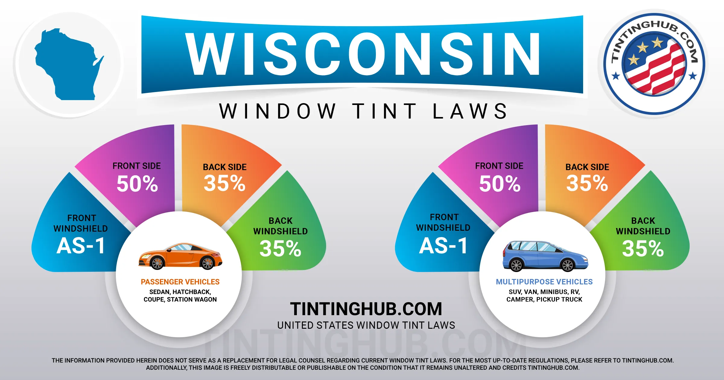 Wisconsin Automobile Window Tint Laws