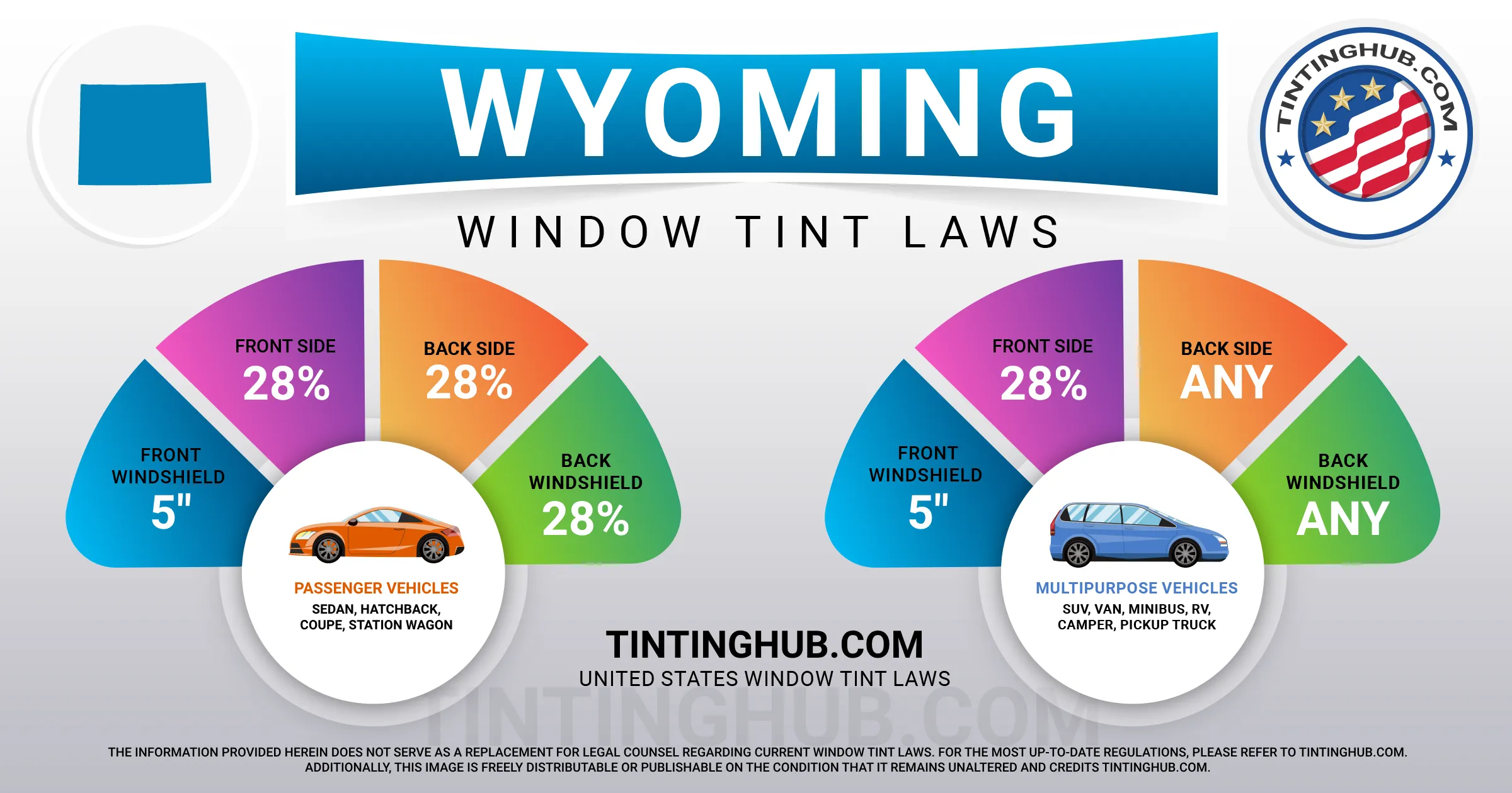 Wyoming Automobile Window Tint Laws