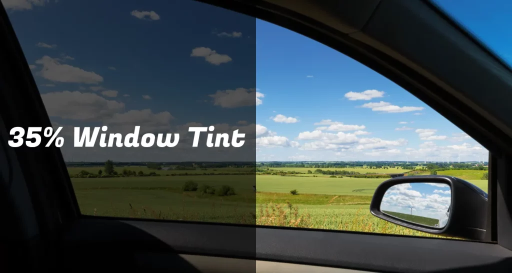 How dark is 35% window tint