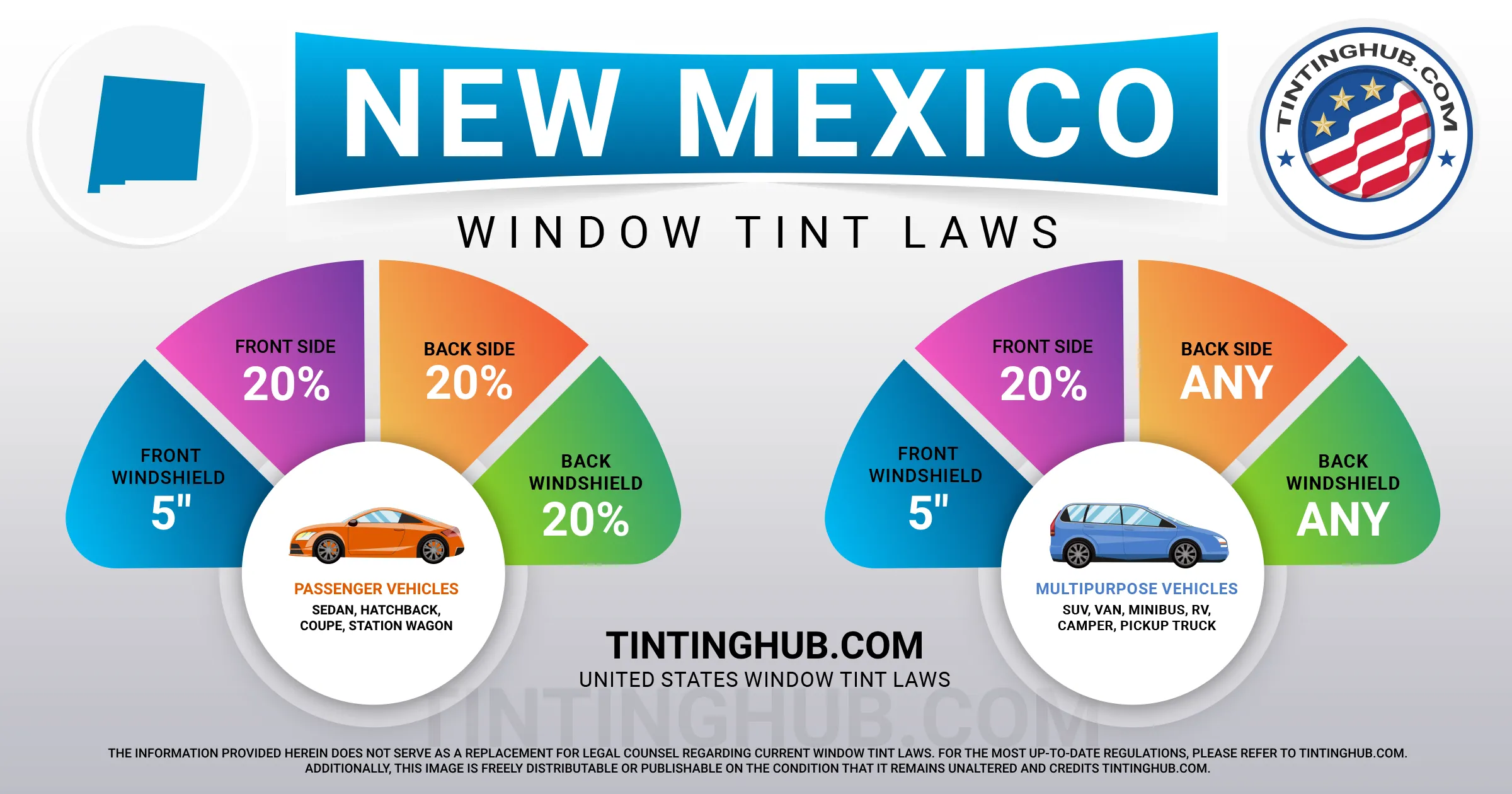 New Mexico Automobile Window Tint Laws