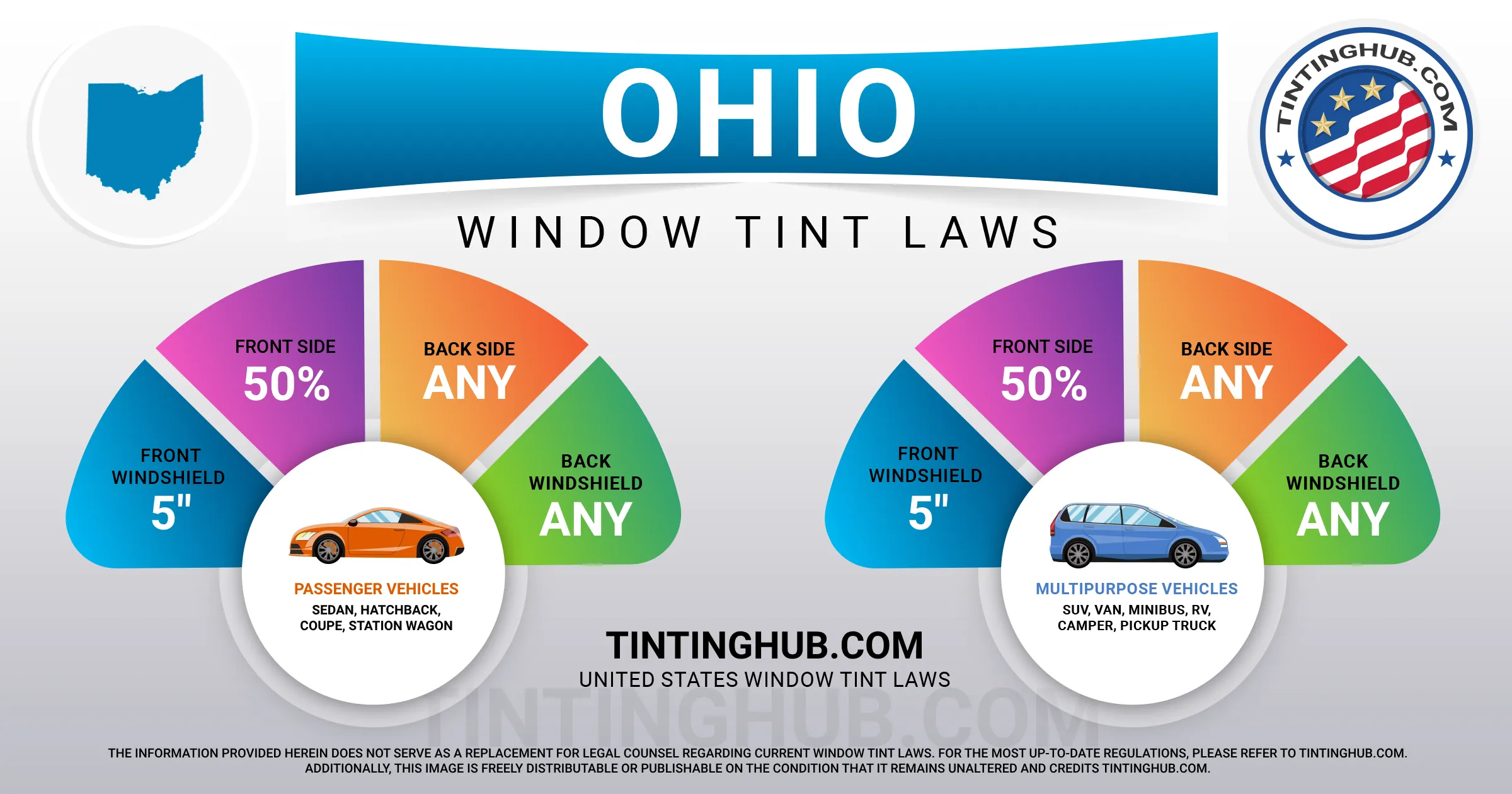 Ohio Window Tint Laws (Last Update 2024) TintingHub
